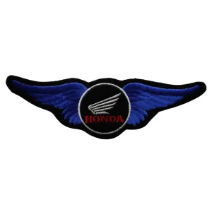 Emblema Bordado – Honda Asa (Azul)