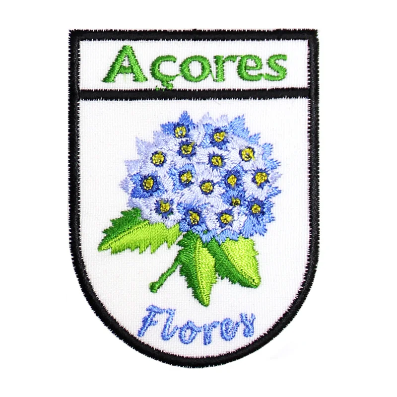 Emblemas Locais Hortênsia Azul Flores Açores Portugal - Image 2