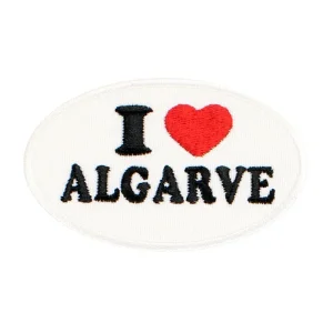 Emblema Oval I Love Algarve Portugal – Branco