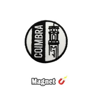 Emblema Magnético Bordado – Universidade de Coimbra Redondo (Íman)