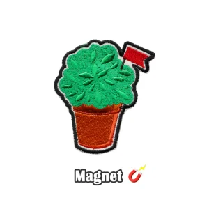 Emblema Magnético Bordado – Manjerico (Íman)