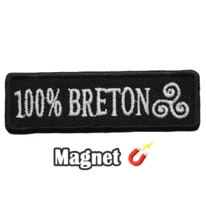Emblema Magnético Bordado Região França – 100% Bretão (Íman)
