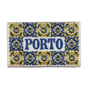 Emblema Bordado – Porto Azulejos (Amarelo e Azul)
