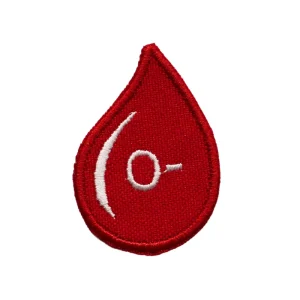 Emblema Bordado – Grupo Sanguíneo O-