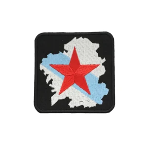 Parche Bordado – Bandera Galicia Estrella Roja