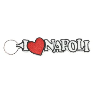 Porta-Chaves Bordado – I Love Napoli