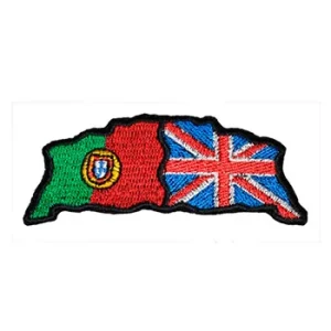 Emblema Bordado – Bandeira Portugal Inglaterra