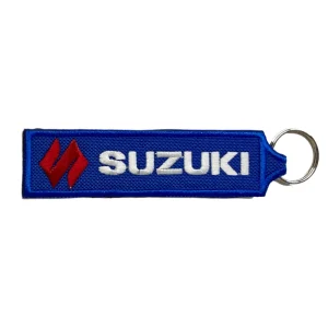 Porta-chaves Bordado Suzuki Azul