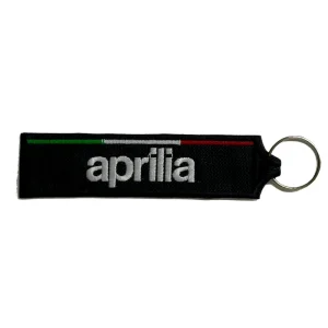 Porta-chaves Bordado Aprilia Preto