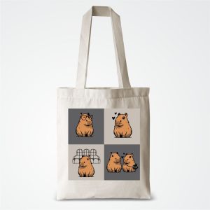 EcoBag Algodão Cru 35×40 Capivaras ML