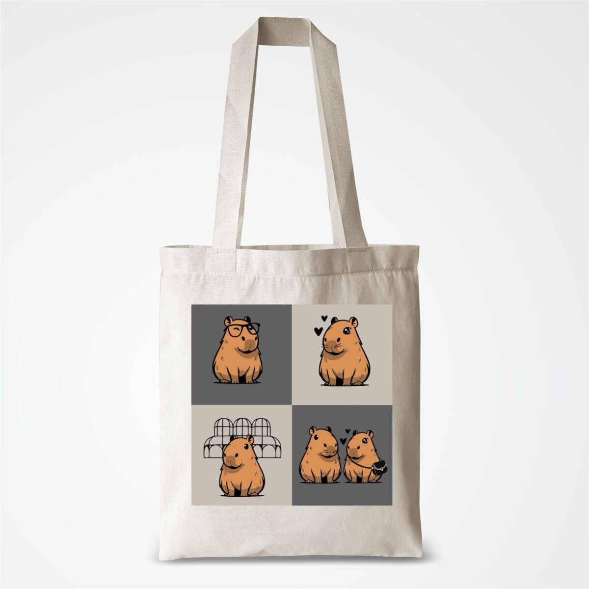EcoBag Algodão Cru 35×40 Capivaras ML - Image 2