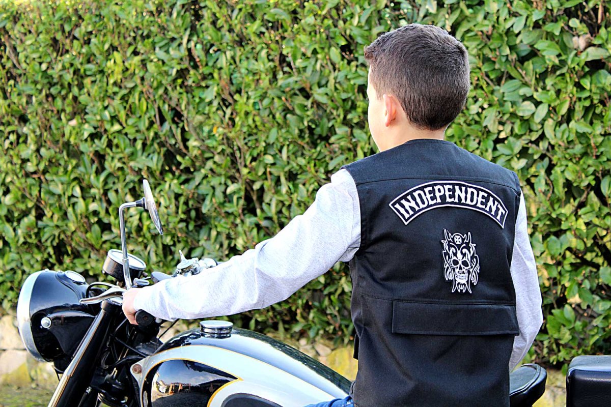 Colete Motard criança (em preto, sem personalização) - Image 9