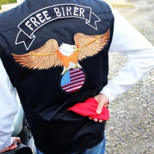 Colete Motard Adulto (em preto, sem personalização)