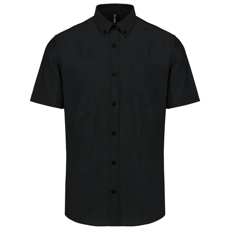 Camisa Manga Curta em Oxford de Tratamento Fácil - Image 7