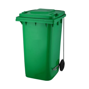 Contentor do lixo com rodas e pedal