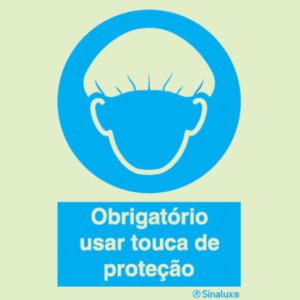 Uso de touca de proteção