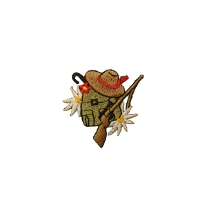 Emblemas Natureza Flor Chapéu com  flores austriacas
