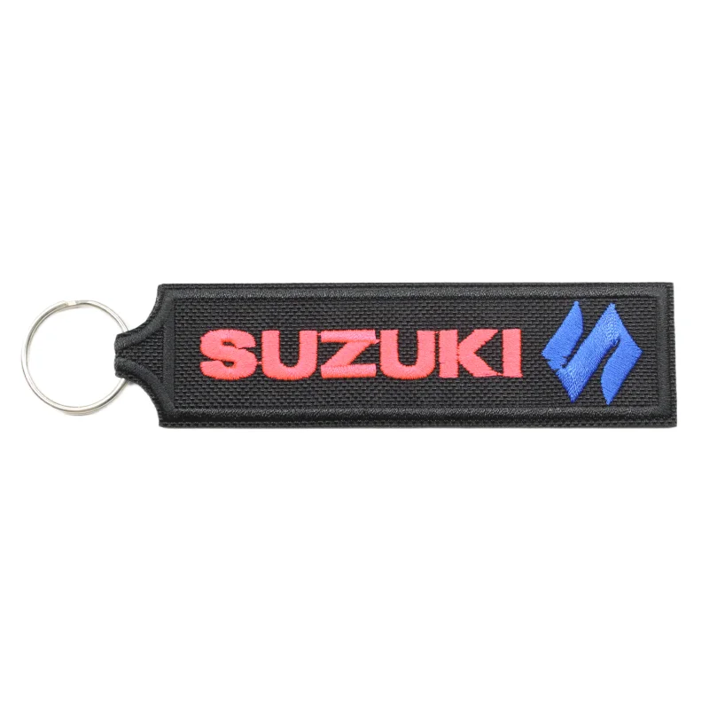 Porta-Chaves Bordado – Suzuki Fluorescente (Logo Azul) - Image 2