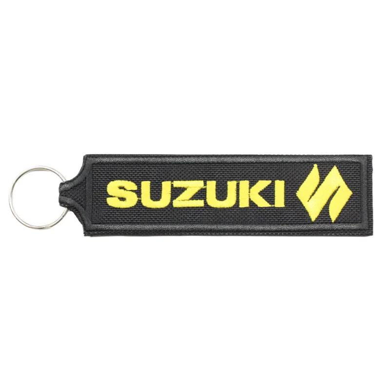 Porta-Chaves Bordado – Suzuki (Amarelo)