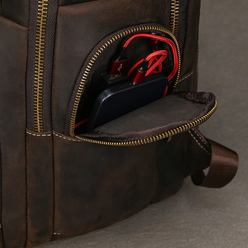 Mochila de Couro Masculina Executiva Prime para Notebook! - Image 8