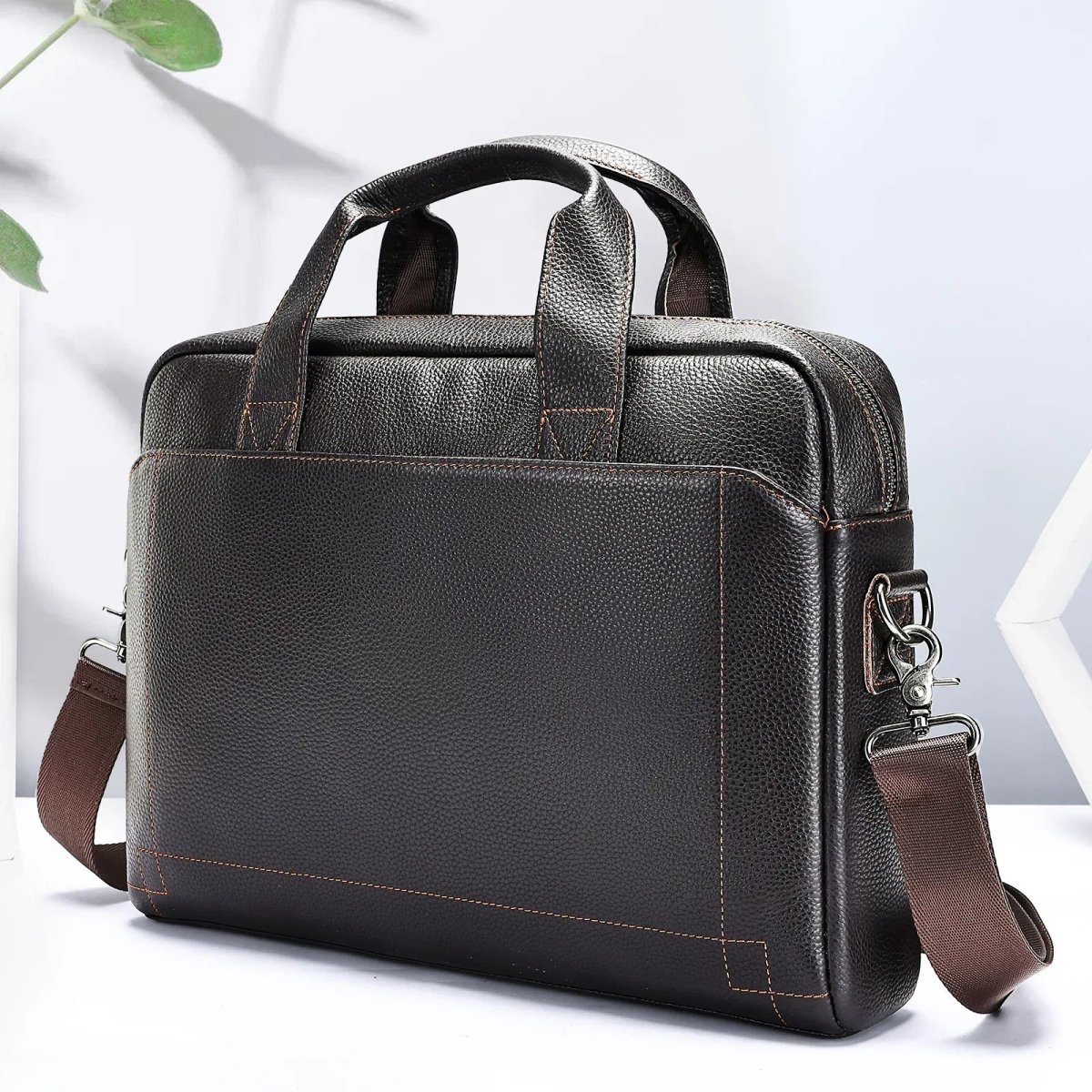 Pasta Masculina de Couro para Notebook Executiva – Modelo Bolsa de Mão ou Ombro! - Image 6