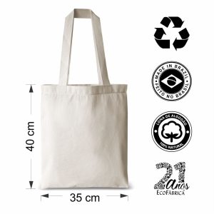 EcoBag Lisa Algodão Cru 35×40