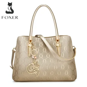 Bolsa Tote Feminina de Couro Rachado - Linha Foxer