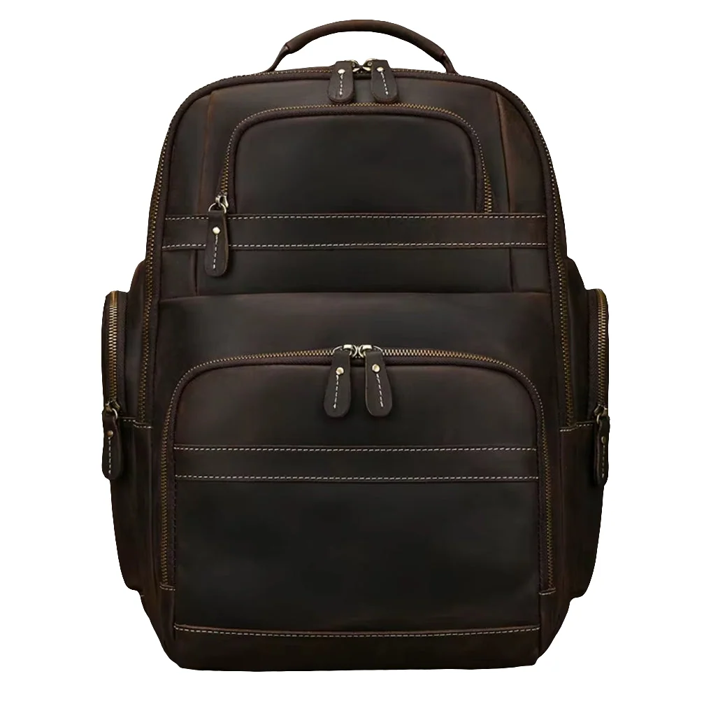 Mochila de Couro Masculina Executiva Prime para Notebook!