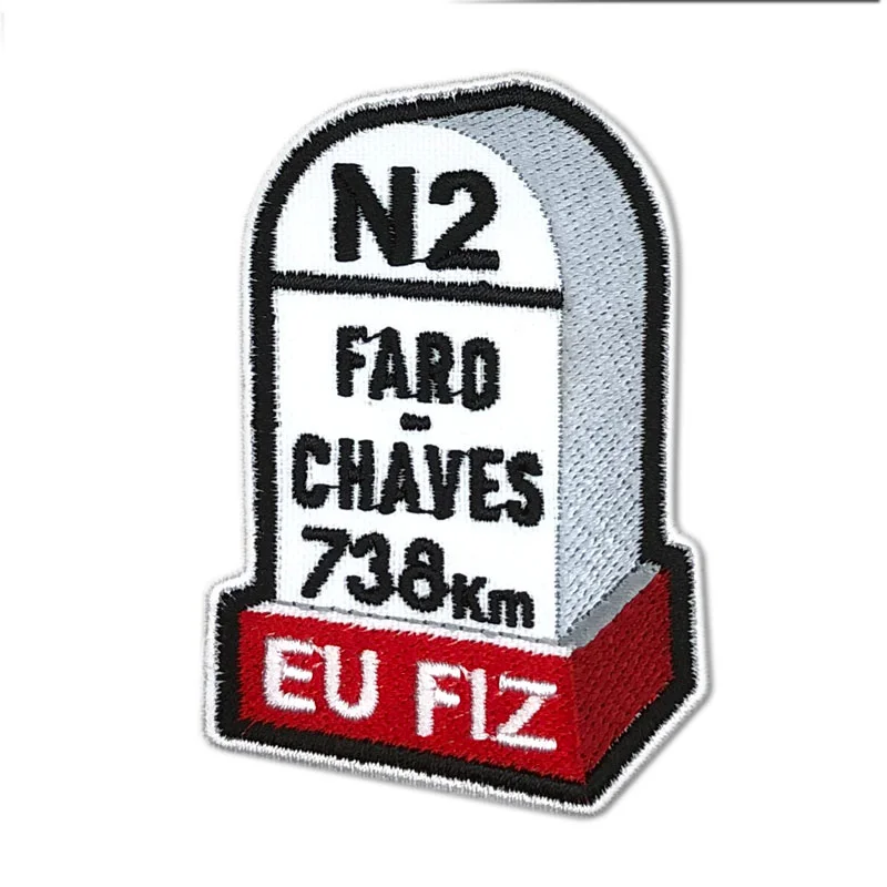 Emblema Nacional 2 – Faro – Chaves 738Km – EU FIZ – com velcro