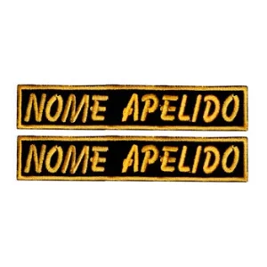 2 X Emblemas iguais Living “Nome e Apelido” Adulto
